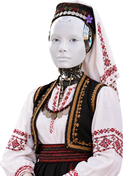 Vida — robot u narodnoj nošnji